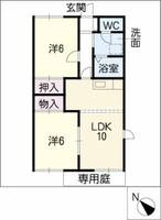 ヴィラエクセルA棟の間取り