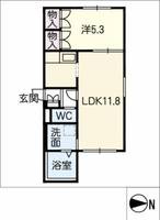 メゾンオルキデの間取り