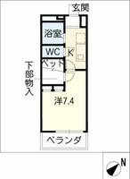 レオパレス道明町の間取り