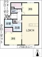 ロイヤルステージ A棟の間取り