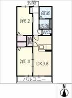 HEIM MAISON庄内通駅東 D棟の間取り