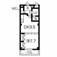 メルベーユ・HAJIⅢ302の間取り
