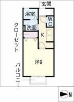 ヴァンヴェールB棟の間取り