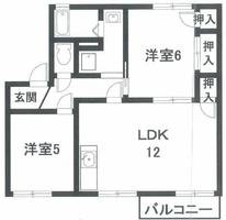 みかん村 B棟の間取り