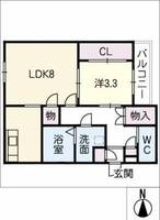 LE COCON三郷の間取り