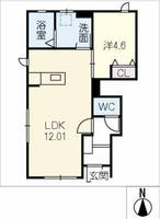 リーブルファイン鷹居の間取り