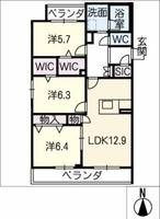 サスティーナ東山の間取り