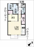 レセンテ鶴が沢Ⅱの間取り