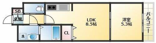 アッシュメゾン平野ノースIの間取り