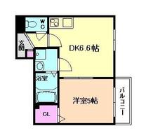 大阪府豊中市稲津町3丁目(アパート)の賃貸物件の間取り