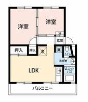 大阪府枚方市牧野北町(マンション)の賃貸物件9-305の間取り