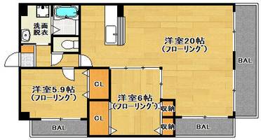 レフィナード今宿の間取り