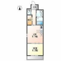 愛知県名古屋市中村区権現通2丁目(マンション)の賃貸物件203の間取り
