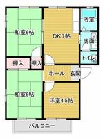 フレグランス美浜B201の間取り