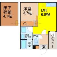 愛知県名古屋市熱田区六番2丁目(アパート)の賃貸物件の間取り