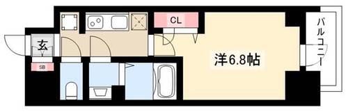 プレサンス名古屋幅下ファビュラスの間取り