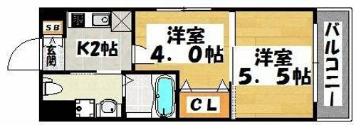 アイセレブ薬院の間取り