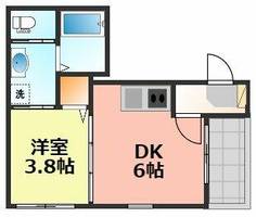 愛知県名古屋市北区金城町2丁目(アパート)の賃貸物件の間取り