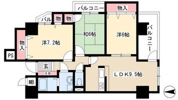 サムティイースト白壁の間取り