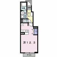 福岡県久留米市田主丸町田主丸(アパート)の賃貸物件105の間取り