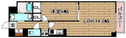 セレノスクエア510の間取り