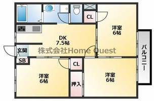 高安グリーンハイツの間取り