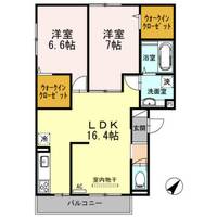 兵庫県神戸市兵庫区松本通6丁目(アパート)の賃貸物件の間取り