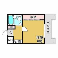 兵庫県神戸市兵庫区水木通9丁目(マンション)の賃貸物件の間取り