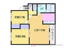 ヴィクトリアVの間取り