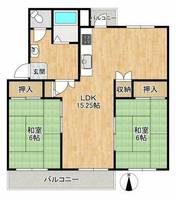 香里三井団地A76棟の間取り