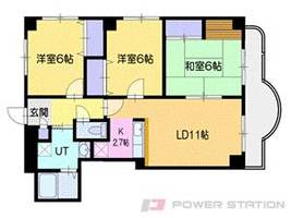 シャトー桜陽台の間取り