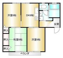 クレフィーヌ201の間取り
