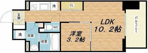 エル・セレーノ天満橋の間取り