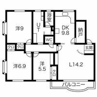 八雲マンションF棟21の間取り
