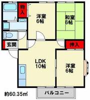 アザレア藤原C棟の間取り