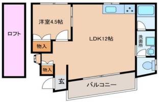 私市ハイツの間取り