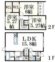 物件の間取り画像