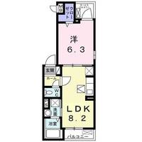 リベルテ F 皐月(さつき)の間取り
