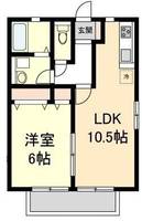 サンパティーク ドミール 栗東市手原3丁目の間取り