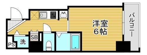 セイワパレス玉造駅上の間取り
