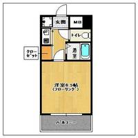 福岡県福岡市博多区御供所町(マンション)の賃貸物件の間取り