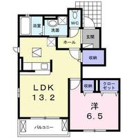 ディアコート野洲 野洲市久野部の間取り