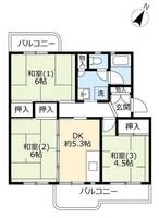 UR落合3180302の間取り