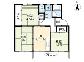 UR藤山台1070203の間取り