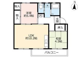 UR鶴山台0300207の間取り