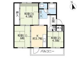 UR鶴山台0210203の間取り