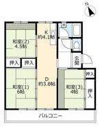 UR富田0500503の間取り