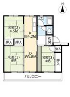 UR玉川橋0270502の間取り