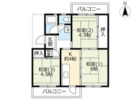 UR落合3060105の間取り