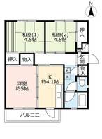 UR中登美第三D320501の間取り